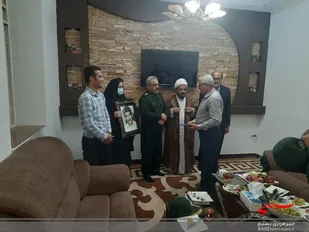 دیدار با خانواده شهید عبدالرحیم منصوری در دلوار