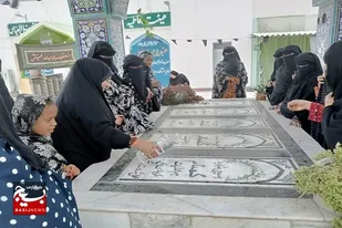 غبار روبی گلزار شهدای گمنام کنارک