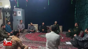 فرمانده ناحیه مقاومت امام حسن مجتبی (ع) از حوزه مقاومت بسیج شهدای مدافع حرم بازدید کرد