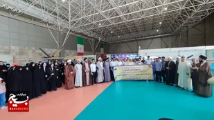 بازدید خانوادگی طلاب بسیجی از دستاورد&zwnj;های صنعت موشکی سپاه