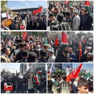 حضور حماسی عشایر غیور بختیاری شهرستان اندیکا در تشییع پیکر رهبر شهید