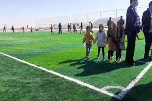 افتتاح زمین چمن مصنوعی روستای نوده پشنگ