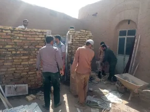 خدمت رسانی جهادگران در روستای رباط پشت بادام