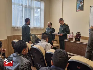 تکریم و معارفه مسئول مرکز فضای مجازی سپاه ناحیه شاهرود