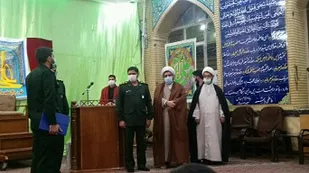 تکریم و معارفه فرماندهان جدید حوزه حریم رضوی 8 مالک اشتر و حوزه مقاومت بسیج 5 مالک اشتر برگزار شد