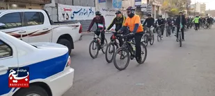 همایش دوچرخه&zwnj;سواری گرامیداشت هفته بسیج در تربت&zwnj;جام+تصاویر