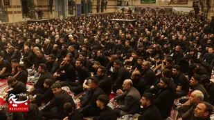عزاداری عزاداران محله &laquo;ججین&raquo; در حسینیه ثارالله سپاه اردبیل + تصویری