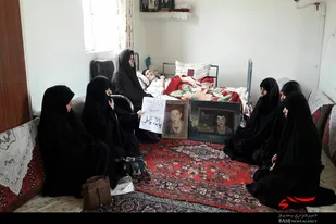 دیدار بسیجیان پایگاه فاطمیه لالجین با خانواده&zwnj;های شهدا