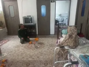 دیدار فرمانده سپاه پیشوا با خانواده "شهیدتقی پور"