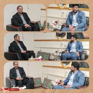 دیدار رئیس سازمان بسیج کارگران و کارخانجات کشور با فرمانده بسیج وزارت تعاون ،کار و رفاه اجتماعی در خصوص حادثه تلخ معدن طبس