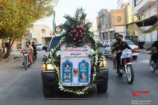 رزمایش وحدت یادمان شهدای مدافع سلامت استان بوشهر