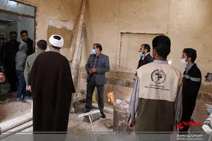 مرمت و بازسازی مناطق حاشیه شهر کاشمر توسط جهادگران