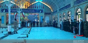 گزارش تصویری غباروبی مزار شهداء اسفراین
