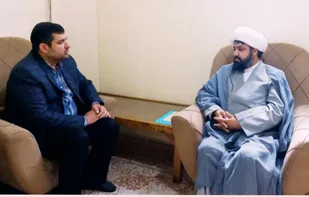 دیدار رئیس جدید اداره آب و فاضلاب پیشوا با امام جمعه