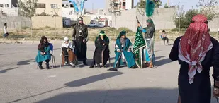 مراسم تعزیه خوانی اربعین حسینی در شاهرود+ تصاویر