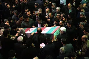 وداع مردم همدان با پیکر مطهر شهید &laquo;حسین سپهر&raquo;