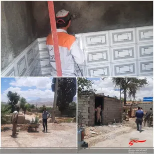 ساخت و ساز سرویس های بهداشتی سالن ورزشی شهید حسین پورجعفری گلباف توسط حوزه امام حسین(ع)