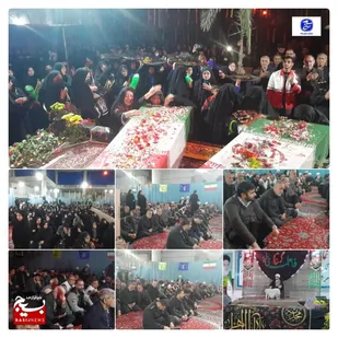 اجتماع فاطمیون و مراسم وداع با دو شهید گمنام در شهرستان گلوگاه برگزار شد