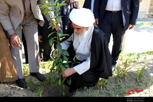 کاشت نهال توسط نماینده ولی فقیه در استان بوشهر در هفته منابع طبیعی