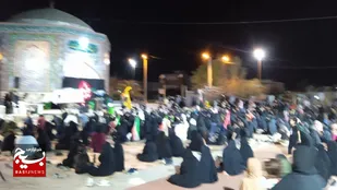 طنین یا حسین (ع) در اجتماع هندیجان موج ۱۴۵