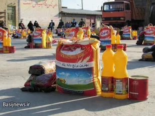 اهداء 200 بسته معیشتی بین نیازمندان و معسرین مه ولاتی