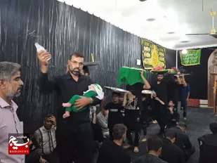 برگزاری آیین نمادین سینی دامادی حضرت قاسم بن الحسن (ع) درهندیجان