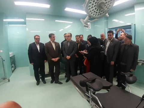 افتتاح اتاق عمل بیمارستان فرهنگ خسروانی فراهان