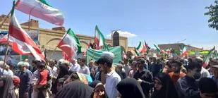 راهپیمایی روز قدس از دریچه دوربین خبرنگار بسیج حوزه زینبیه
