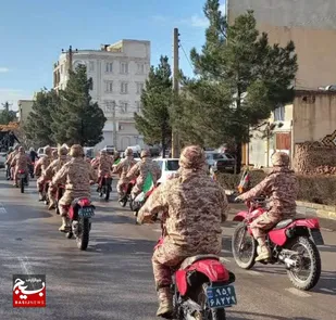 رژه موتوری نیروهای مسلح به مناسبت آغازین روز فجر ۴۴ سالگی انقلاب