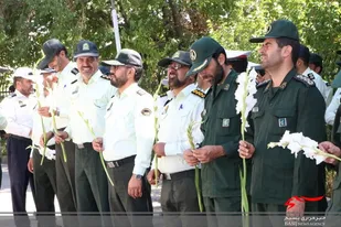 غبارروبی گلزار مطهر شهدای سامان