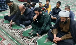 مراسم یادبود شهدای حادثه کرمان در مساجد پیشوا