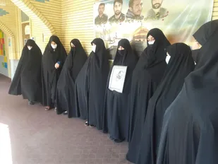 گرامیداشت شهید جستجوگر نور حاجی قاسمی در حوزه علمیه خواهران بسطام