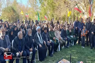 مراسم اربعین شهید علی ترکمن و شهدای جنگ رمضان &nbsp;در ملایر برگزار شد