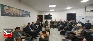 دیدار فرماندار شهرستان کارون از فرمانده ناحیه مقاومت بسیج کارون به مناسبت روز پاسدار