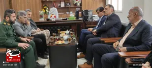 دیدار فرماندار باغملک با فرمانده ناحیه مقاومت بسیج به مناسبت هفته بسیج