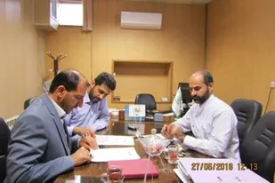 امضای تفاهم نامه همکاری بین سازمان بسیج مهندسین عمران ومعماری استان یزد و اداره کل اوقاف و امور خیریه