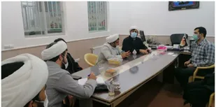 جلسه قرارگاه نهضت خدمت رسانی با موضوع دلجویی از خانواده متوفیان کرونایی در میبد