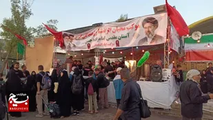 خدمت&zwnj;رسانی ۸ موکب استان البرز، به زائران اربعین حسینی، در مسیر نجف تا کربلا