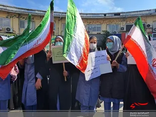 دختران تنکابنی با شعار &laquo;یا فاطمه شعار ماست&raquo; اغتشاشگران را محکوم کردند
