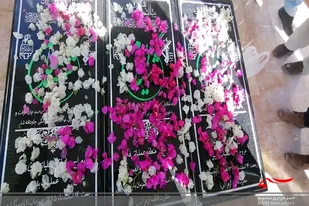 غبار روبی و عطر افشانی مزار شهدای گمنام قصرقند