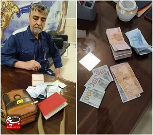 کارگر پاکدست فرودگاه مشهد، کيف پول ۷۲ ميليون&zwnj;تومانی را به صاحبش بازگرداند
