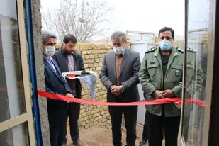 افتتاح دو باب خانه محروم همزمان با هفته بسيج در شهرستان ابهر