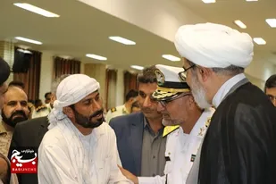 اختصاصی با خبرگزاری بسیج در حاشیه بازدید رئیس سازمان قضایی نیرو های مسلح  از منطقه محروم جاسک