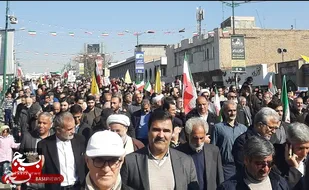 خروش مردم انقلابی و شهید پرور شهر قزوین در راهپیمایی بزرگ ۲۲ بهمن
