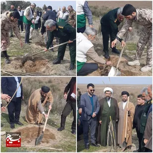 هم عهدی سبز به یاد حاج قاسم سلیمانی در شهرستان گلوگاه