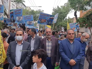 راهپیمایی روز قدس در خمینی شهر