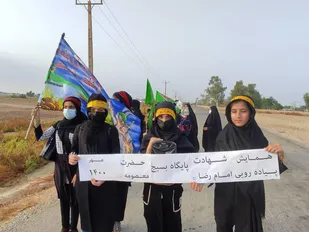برگزاری همایش پیاده رویی لبیک یا امام رضا(ع)&zwnj;در هندیجان