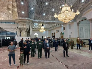 حضور مسئئولان شهرستان ری در مراسم خاکسپاری فرزند امیر پوردستان