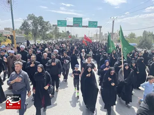 پیاده&zwnj;روی جاماندگان اربعین حسینی در اردبیل +گزارش تصویری