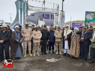 حضور پرشور مرزبانان خراسان رضوی در راهپیمایی یوم الله ۲۲ بهمن+تصاویر